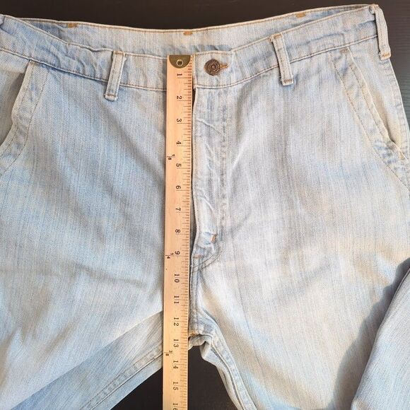 Vintage 70's Levi's Orange Tab Flare/Bootcut Light Wash Jeans Slash Pocket - Picture 13 of 13
